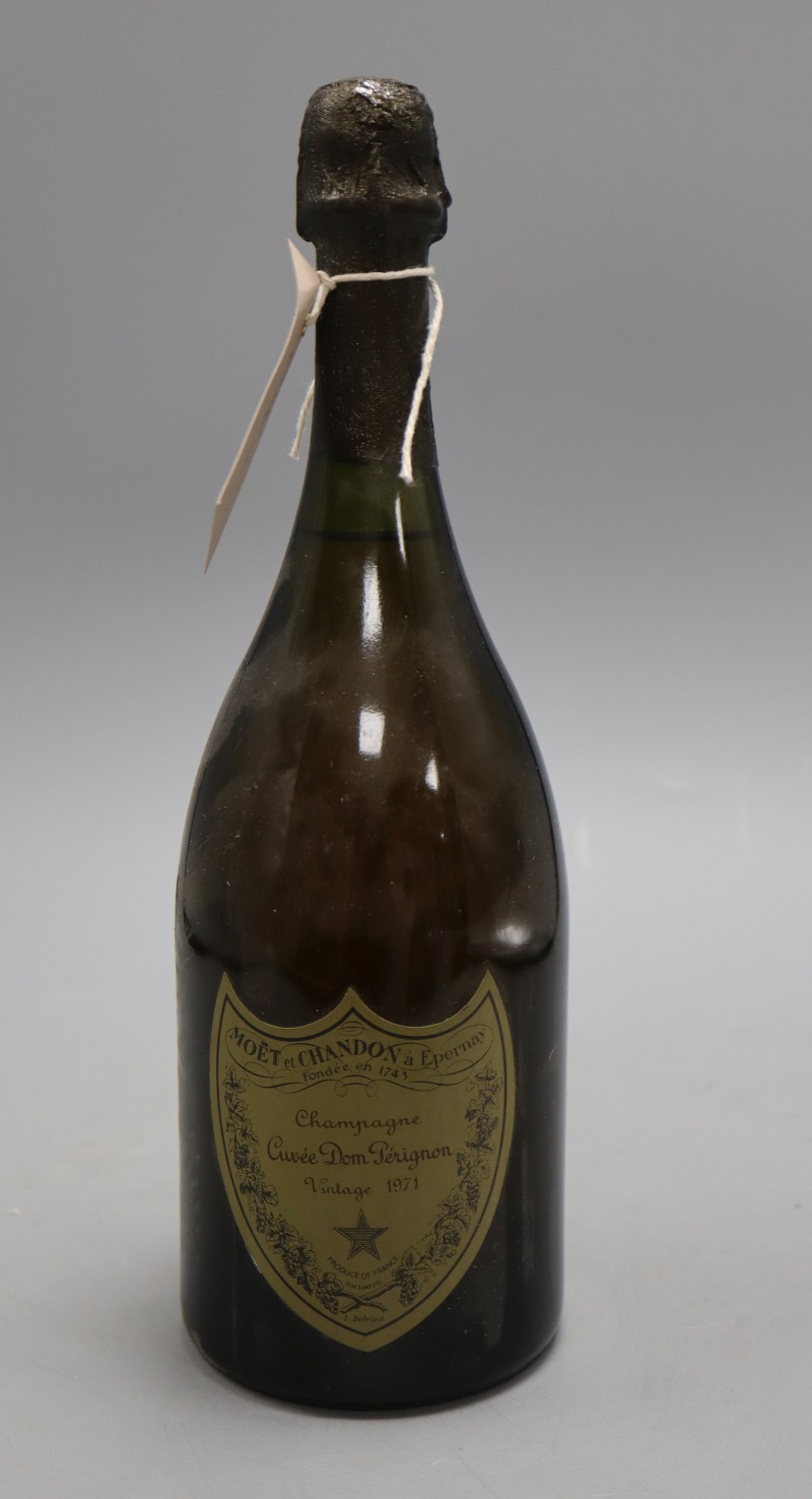 A bottle of Dom Perignon 1971